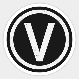 Distressed Vegan Symbol Sticker